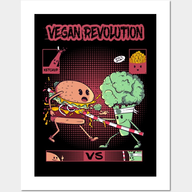 VEGAN REVOLUTION Wall Art by NathanRiccelle